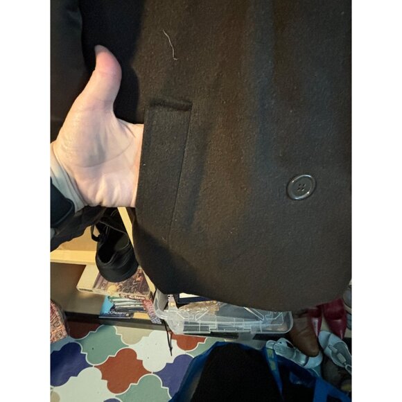 America Stitch NWT Chocolate Brown Double Breasted Mens Jacket Sz XL - Picture 6 of 8